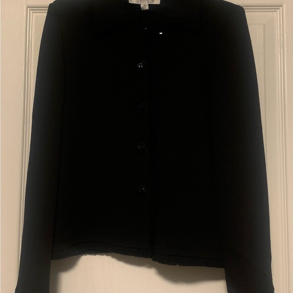 St. John Collection, 3 piece, black knit suit, Size 2 - Picture 3 of 11